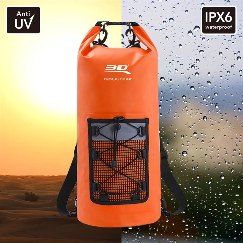 3D MAXpider Roll-Top Dry Bag Backpack - Orange