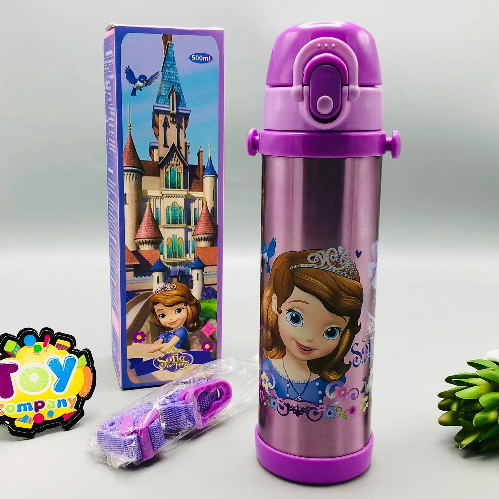 500ml Stainless Steel Sipper Water Bottle For Girls - Assortment