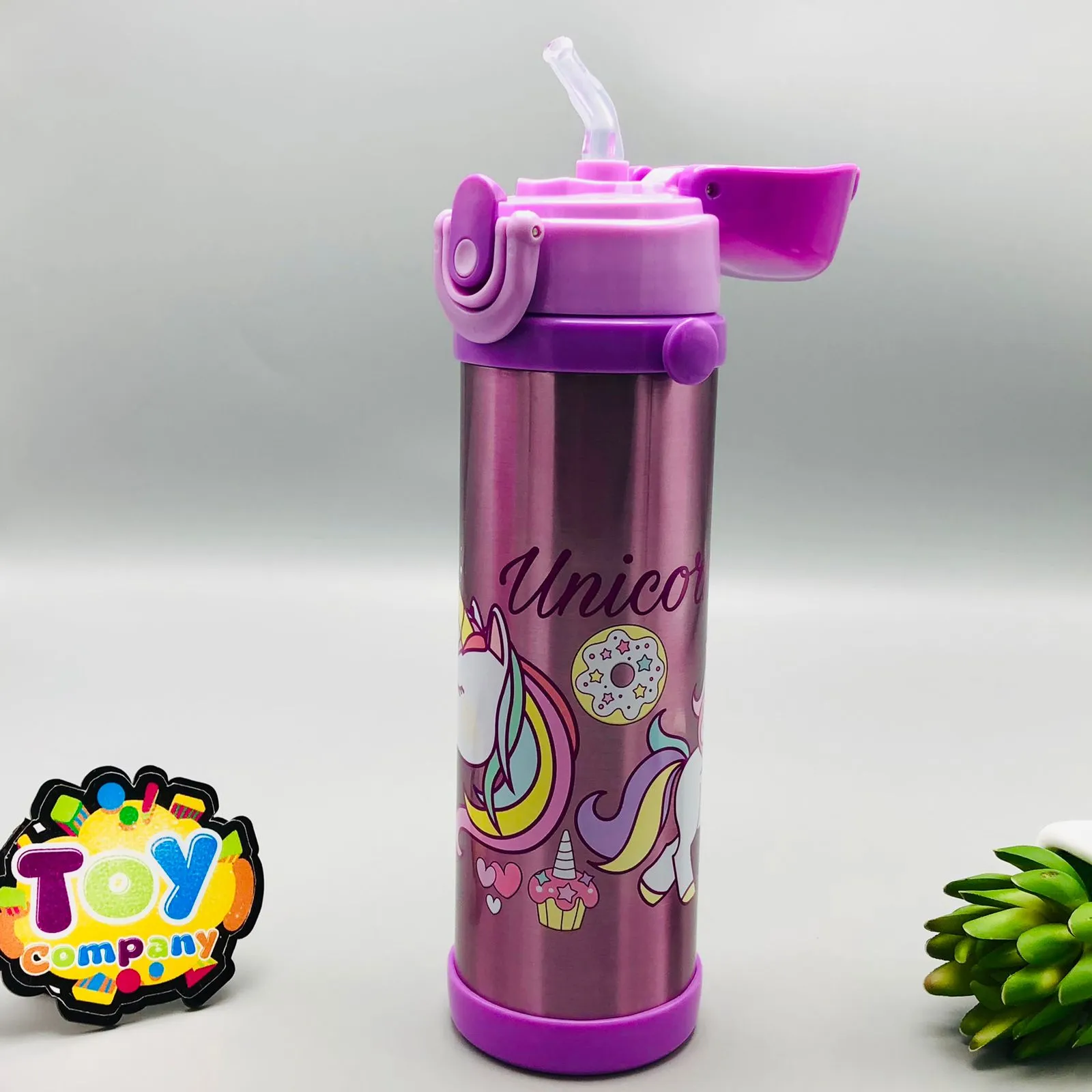 500ml Stainless Steel Sipper Water Bottle For Girls - Assortment