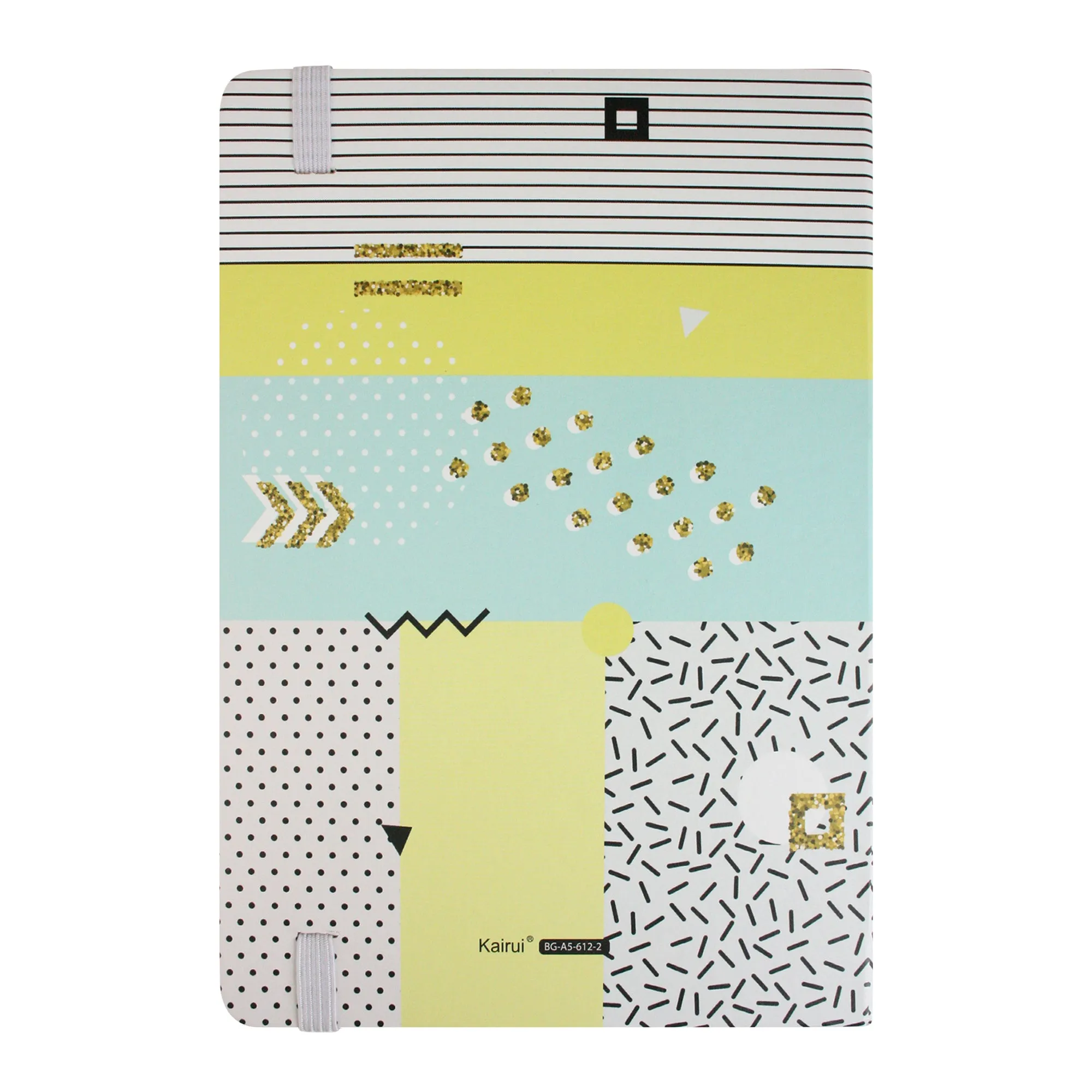 A5 Abstract Pattern with Gold Accents Hardback Notebook (Designs Available)