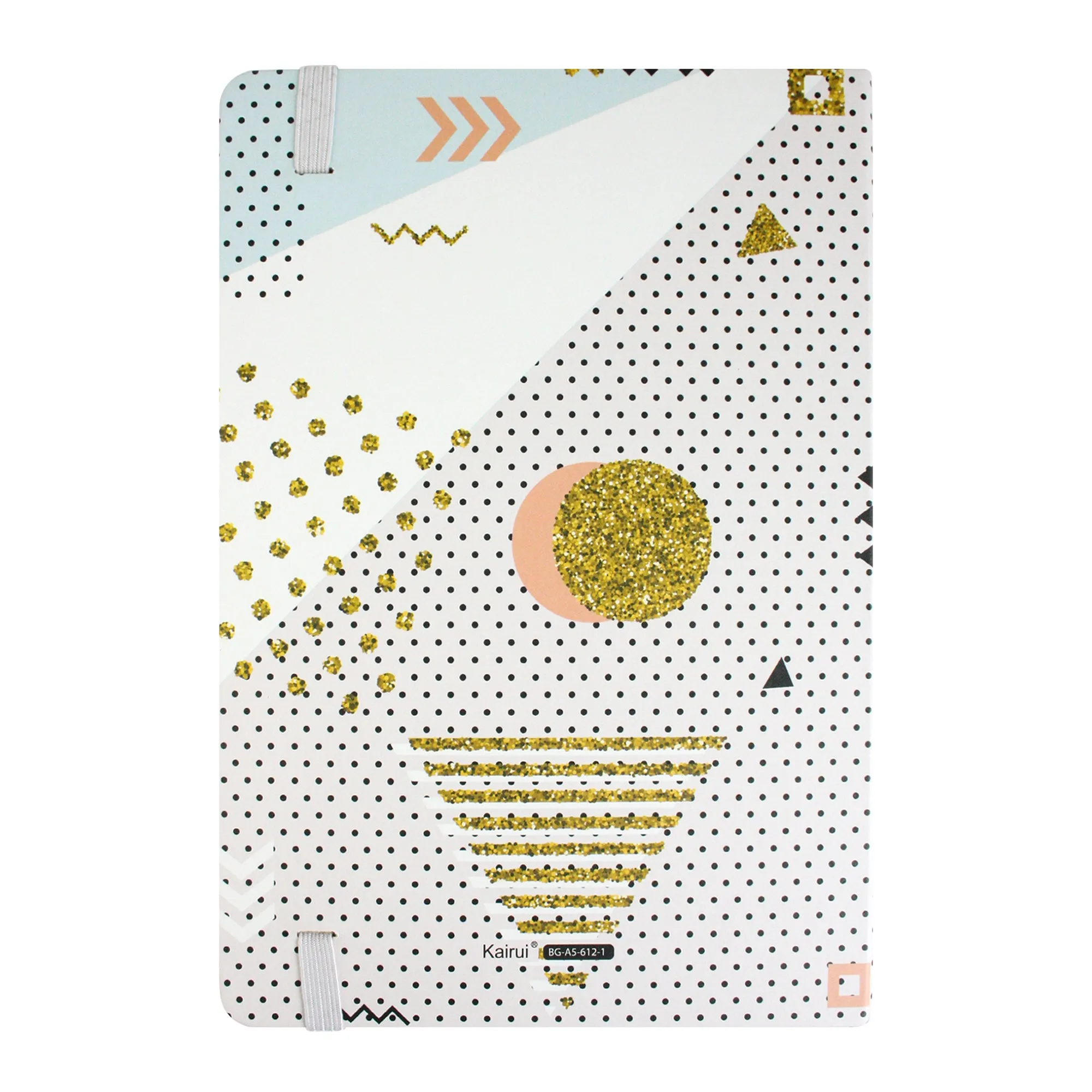 A5 Abstract Pattern with Gold Accents Hardback Notebook (Designs Available)