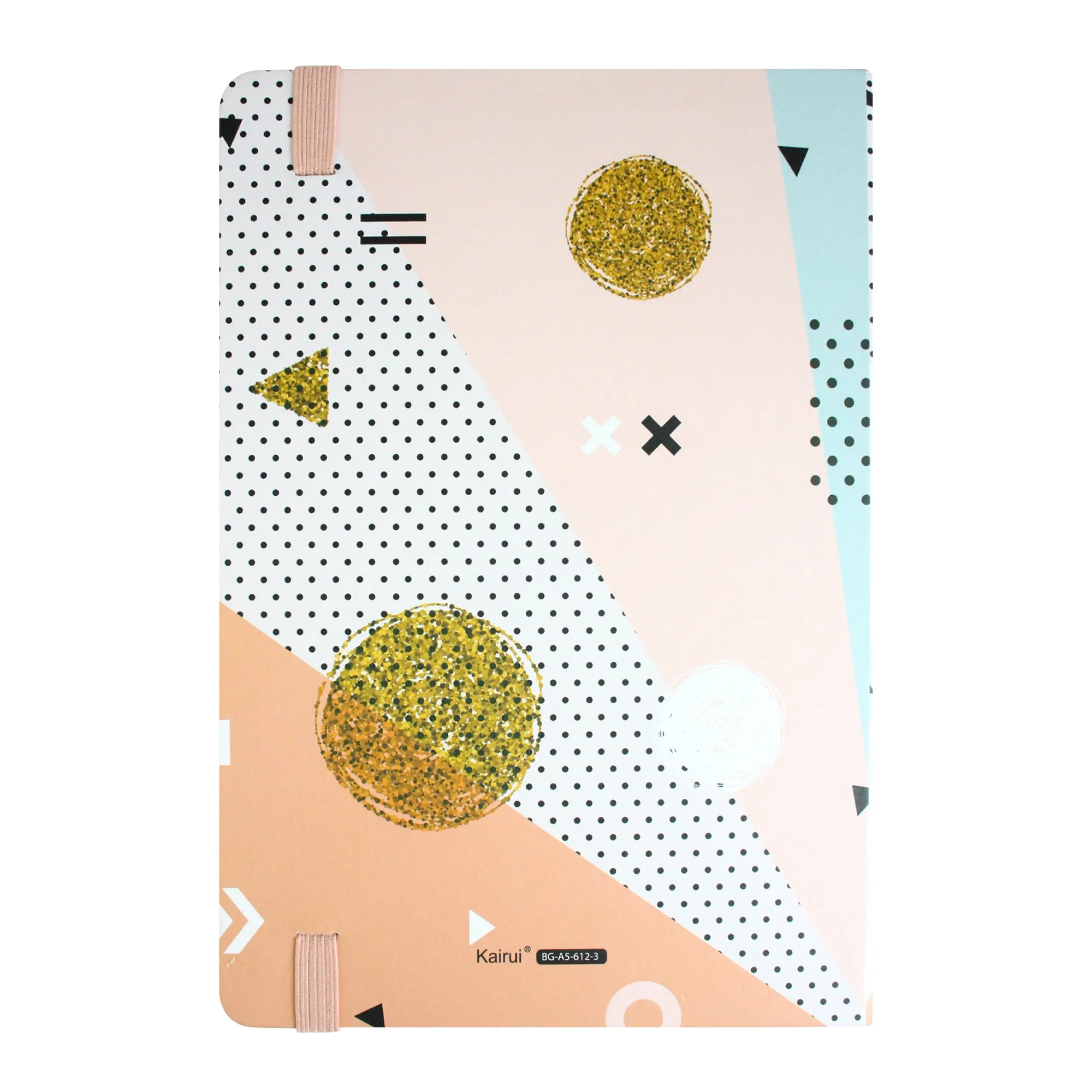 A5 Abstract Pattern with Gold Accents Hardback Notebook (Designs Available)