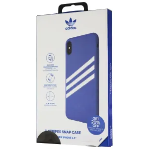 Adidas 3-Stripes Snap Case for Apple iPhone XS Max - Royal Blue / White