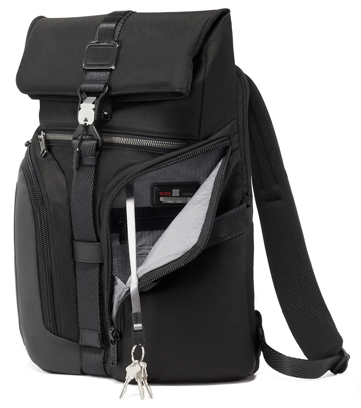 Alpha Bravo Black Logistics Flap Lid Backpack 15" // Black