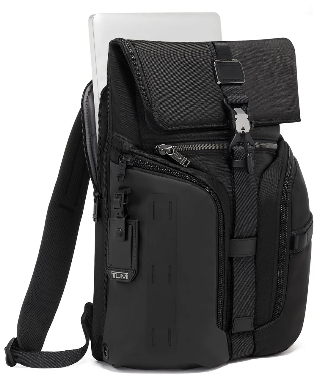 Alpha Bravo Black Logistics Flap Lid Backpack 15" // Black