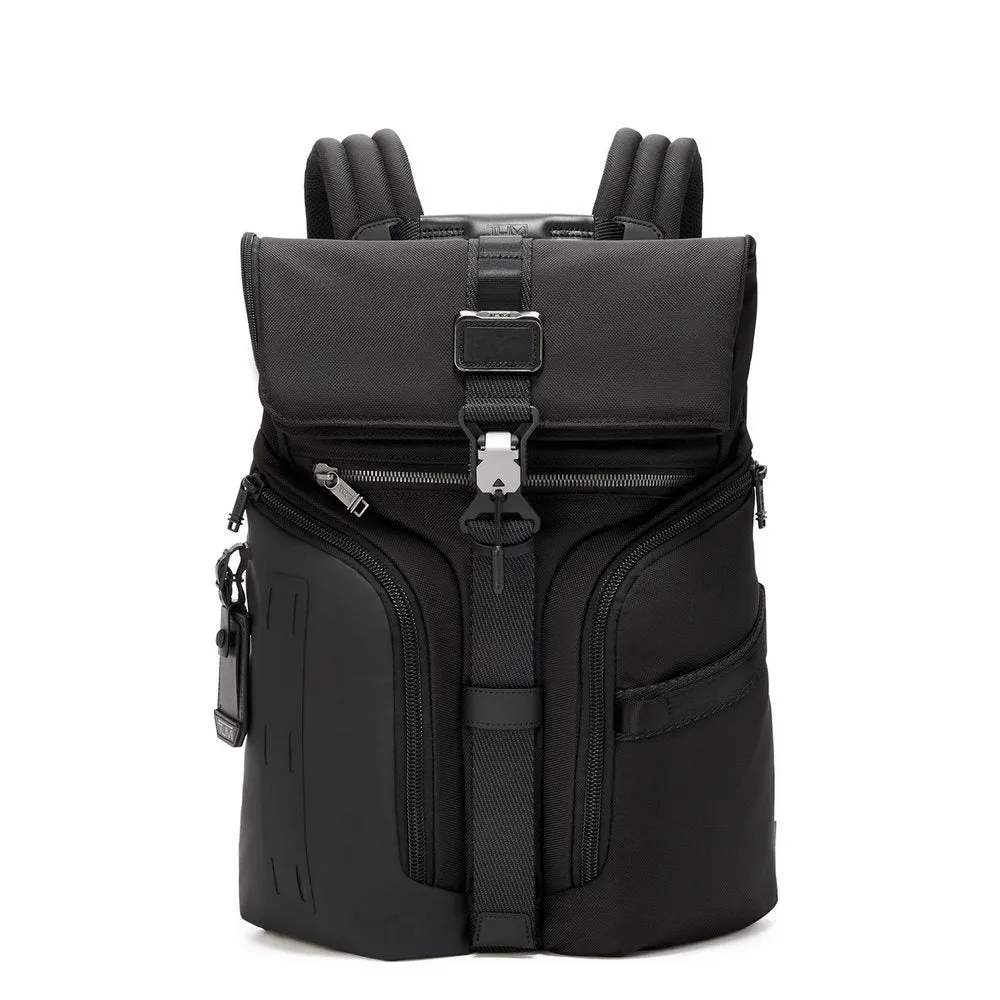 Alpha Bravo Black Logistics Flap Lid Backpack 15" // Black