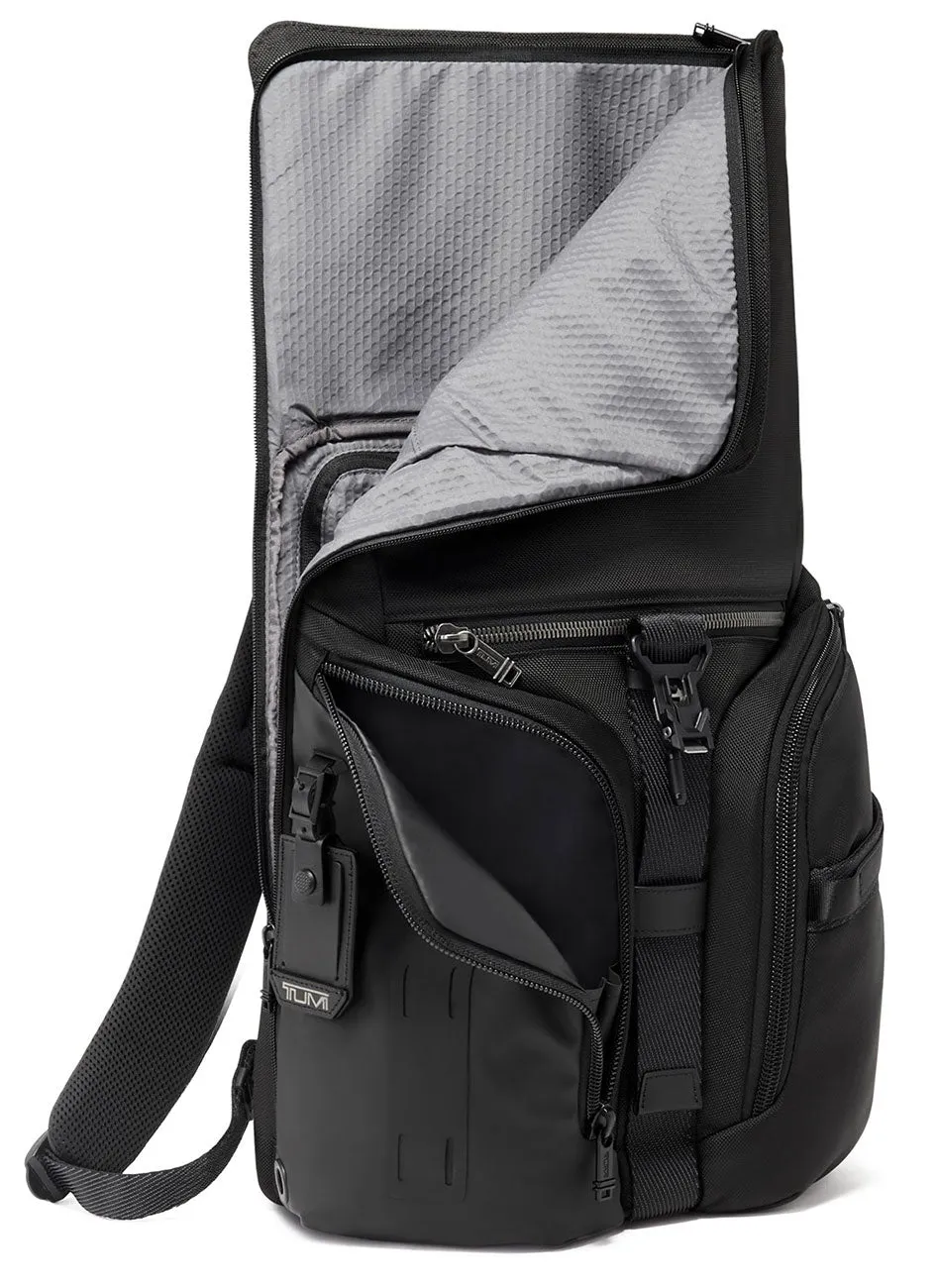 Alpha Bravo Black Logistics Flap Lid Backpack 15" // Black