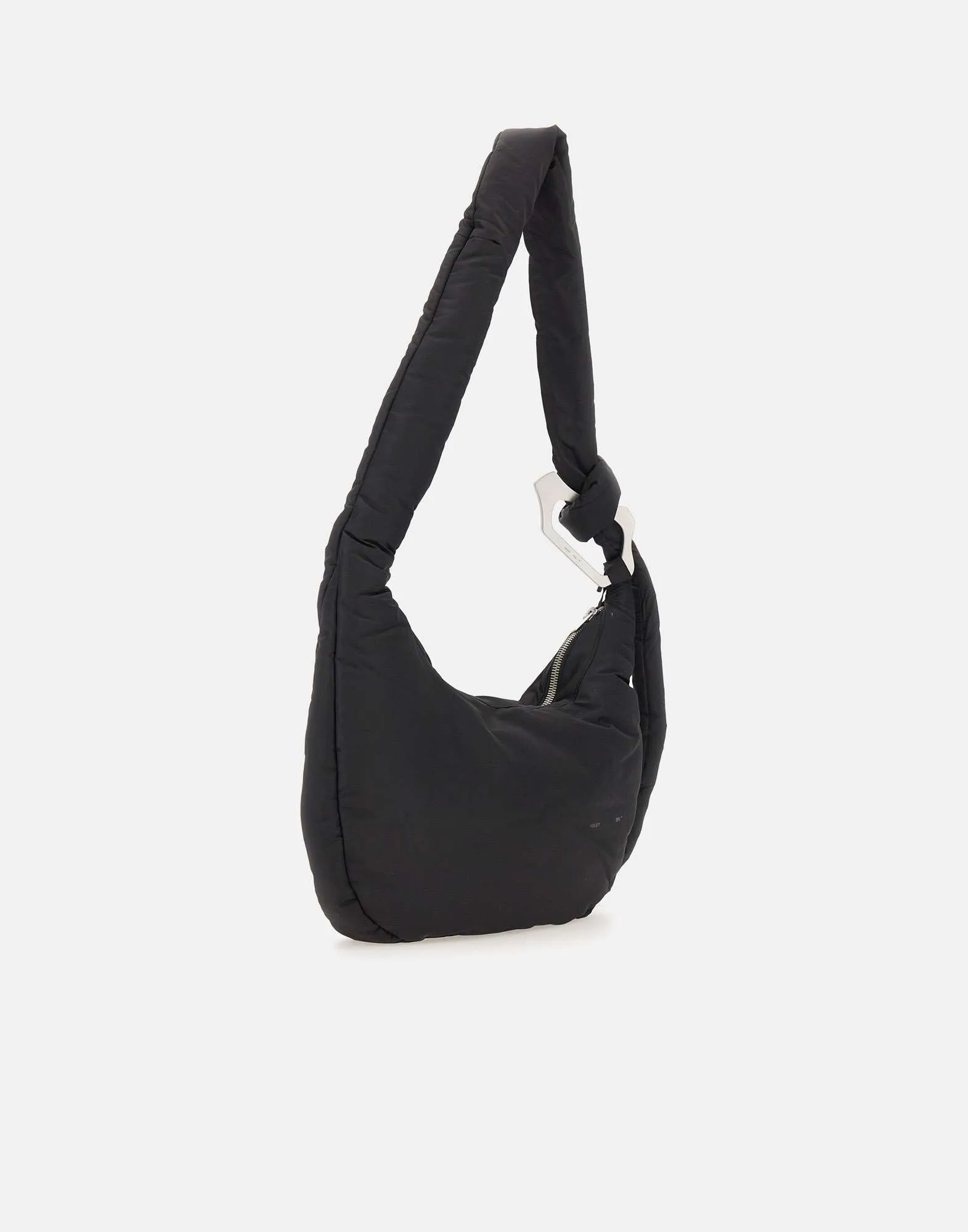 Attache Tote Shoulder Bag Black Nylon