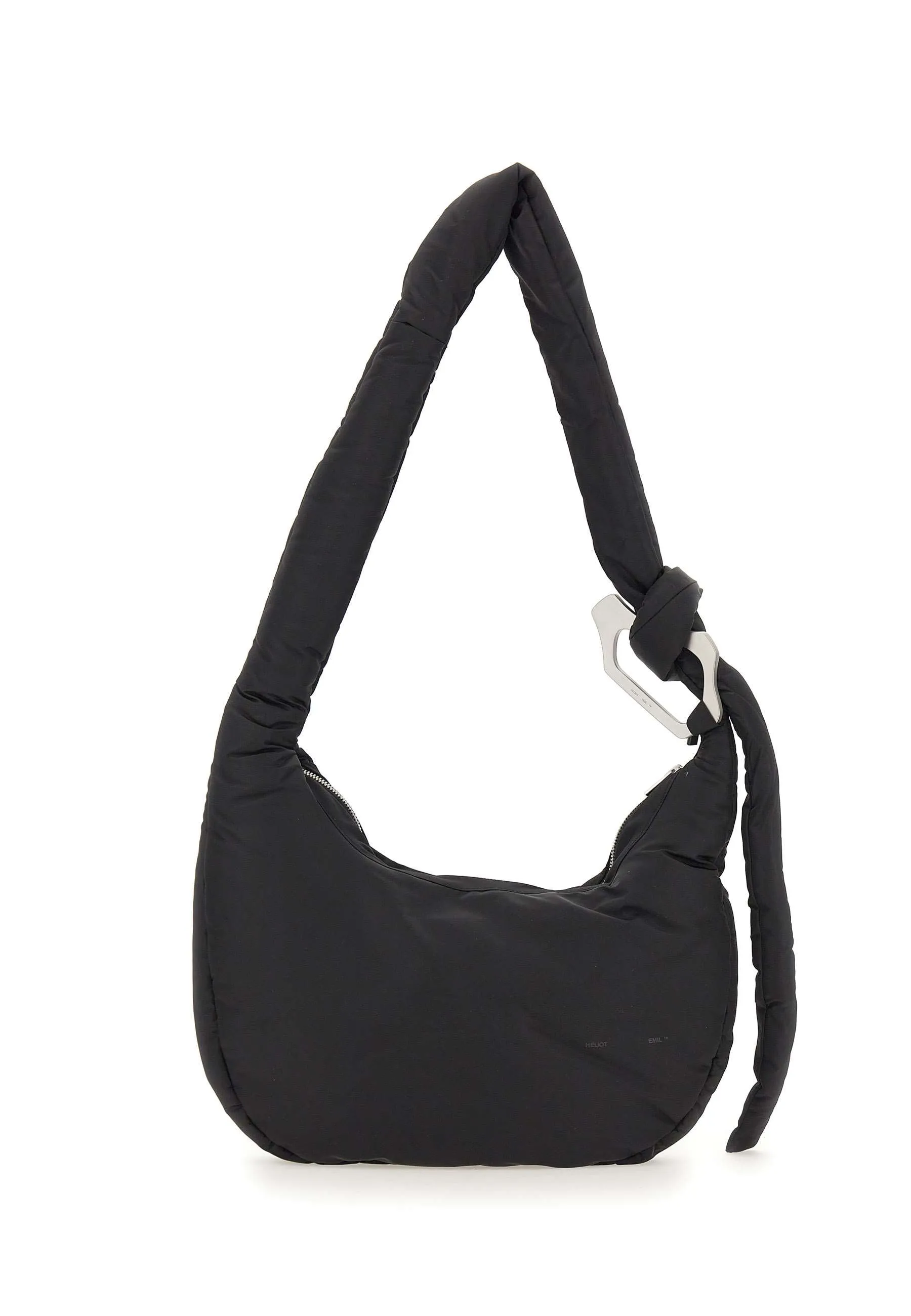 Attache Tote Shoulder Bag Black Nylon