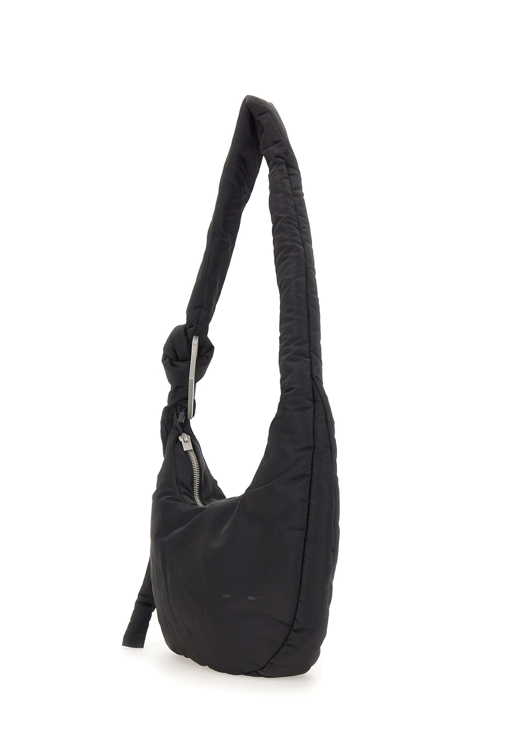 Attache Tote Shoulder Bag Black Nylon