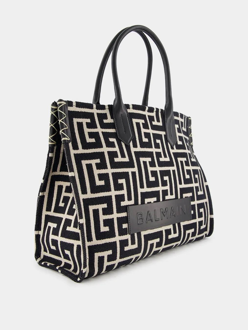 B-Army 42 Monogram-Jacquard Medium Tote Bag