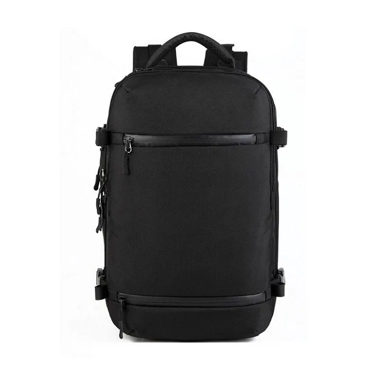 Backpack with Waterproof Cover Shoe Compartment 35L Water Repellent USB Charging Travel Backpack