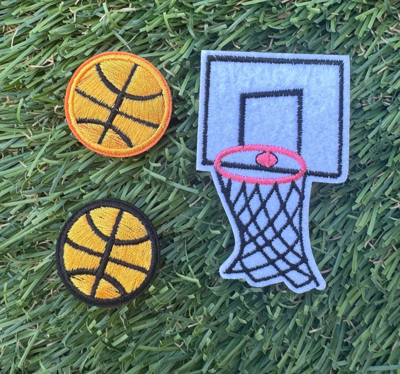 Basketball Iron On Patches