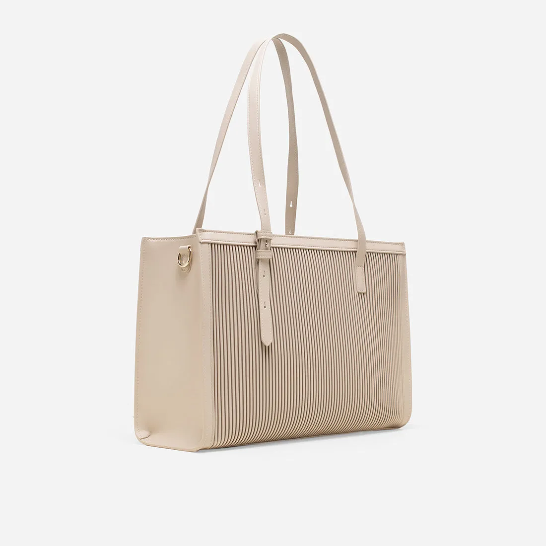 Brie Pleated Tote Bag