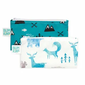 Bumkins Reusable 2-pack Snack Bags - Nature