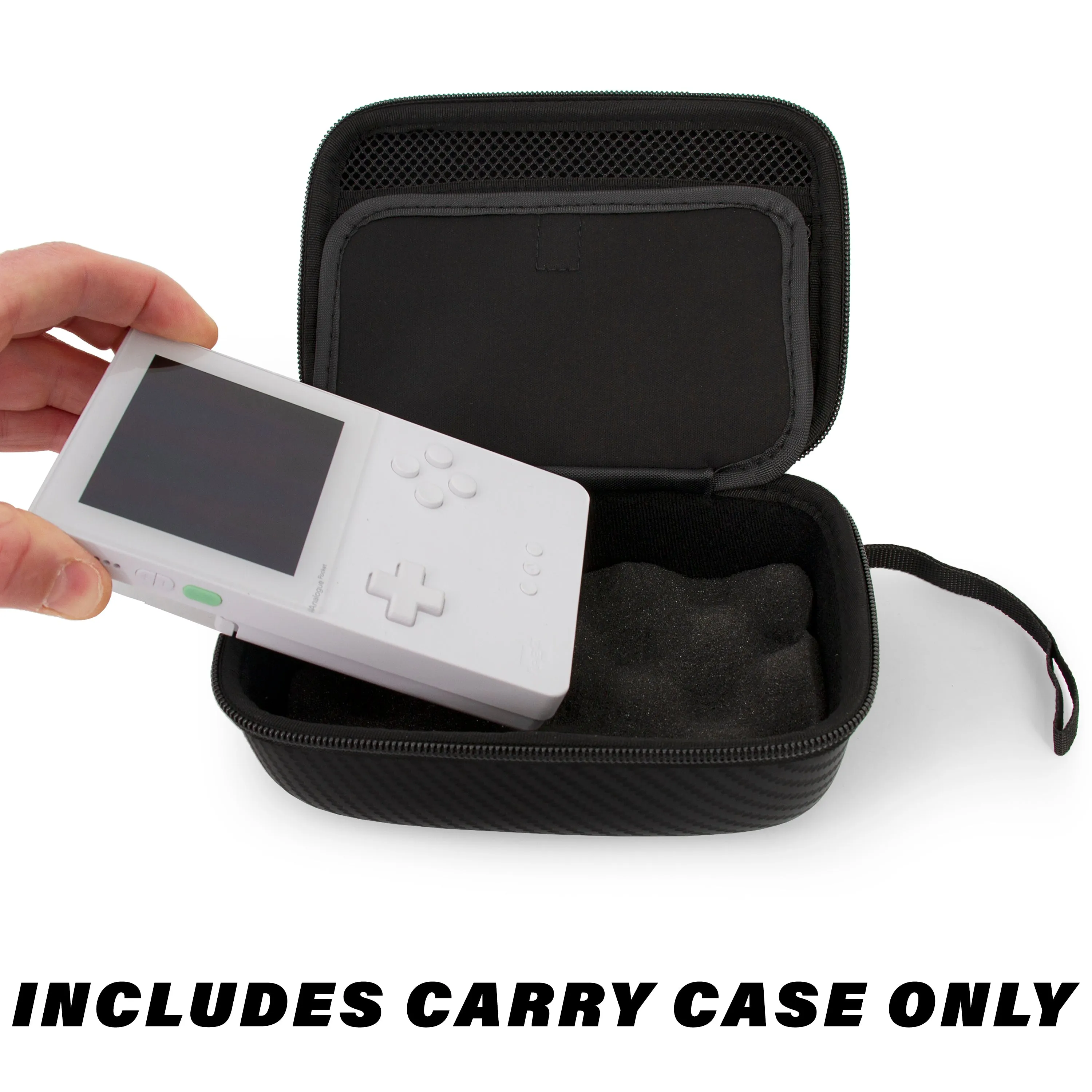 CASEMATIX Travel Case Compatible with Analogue Pocket Handheld Game Console, Gaming Flash Cartridges, Charge Cable and More - Case Only