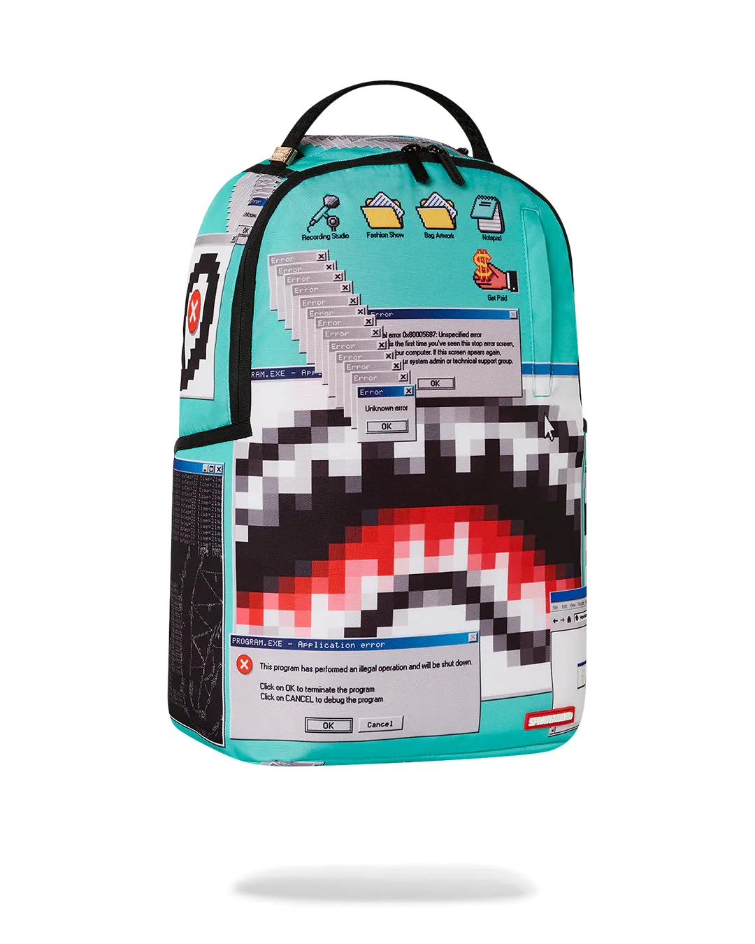 Computer Virus Shark Backpack