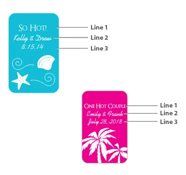 Custom Sunscreen Favor with Carabiner - Silhouette Collection