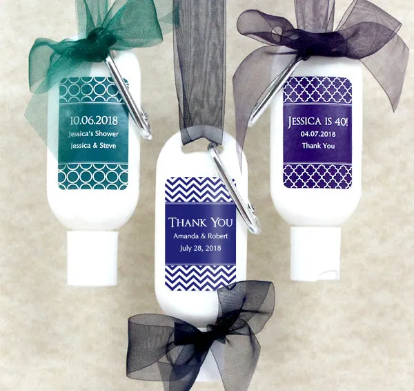 Custom Sunscreen Favor with Carabiner - Silhouette Collection