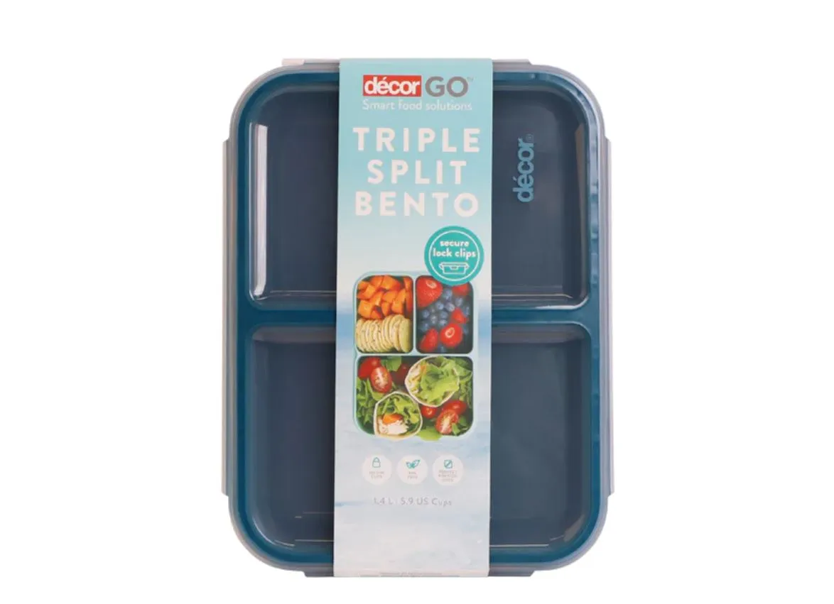 Décor® Go™ Bento Box Triple Split 1.4L