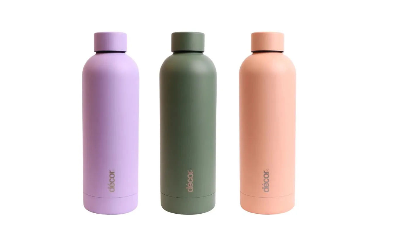 Décor Screw Top Stainless Steel Bottle 500ml