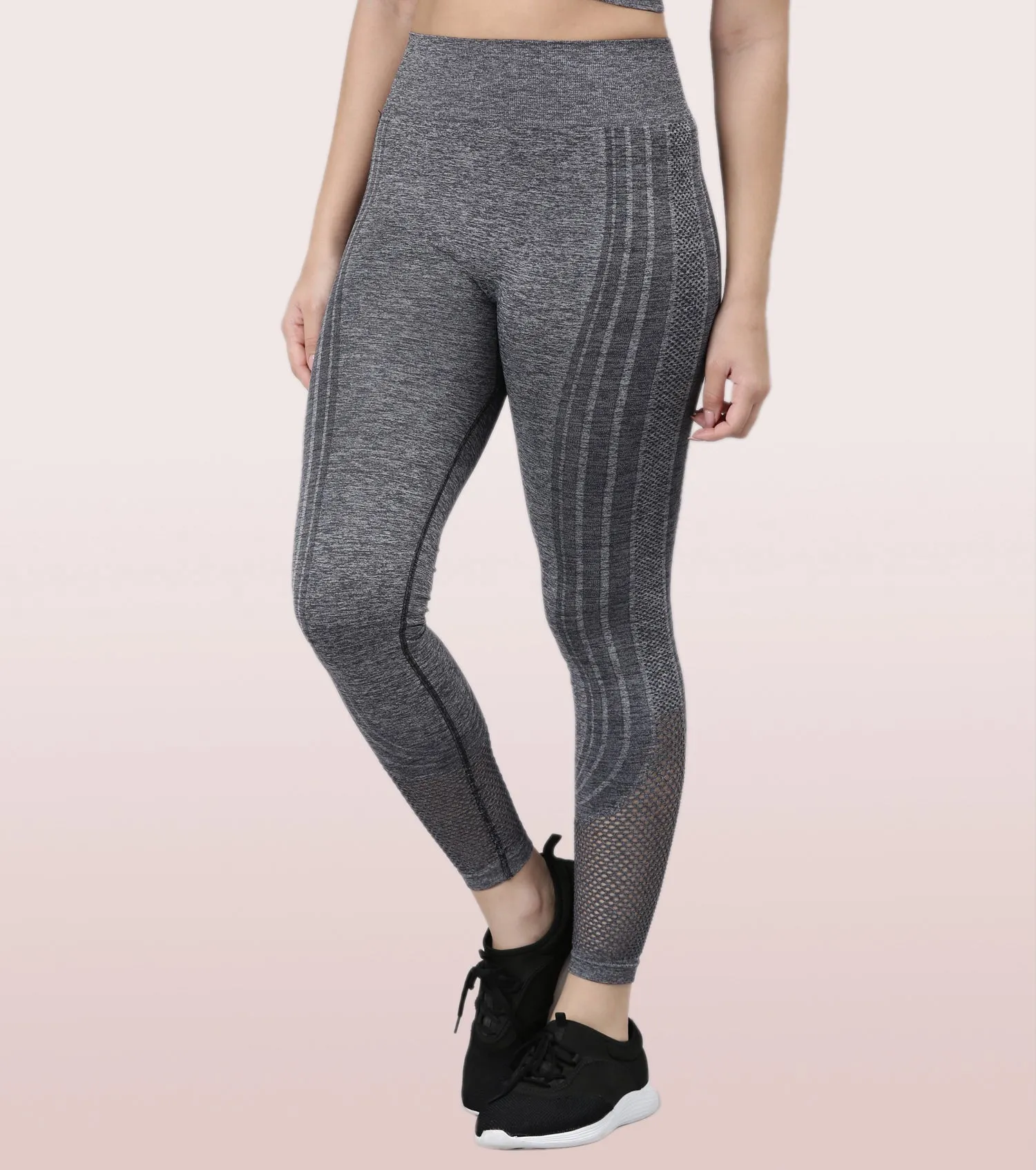 Enamor Dry Fit, High Waist Legging | Seamless Workout Legging With Perforation For Ventilation For Women | A604