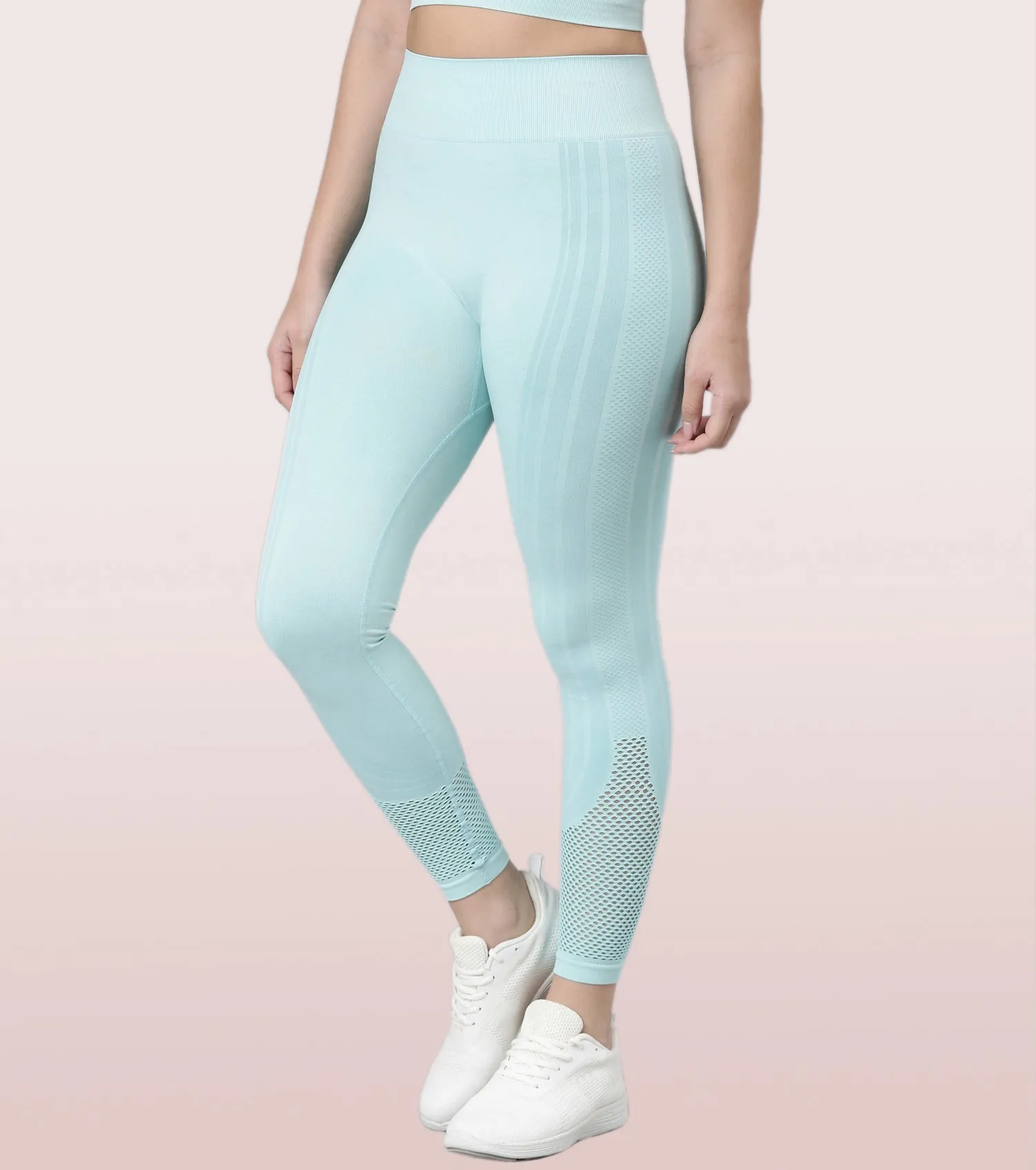 Enamor Dry Fit, High Waist Legging | Seamless Workout Legging With Perforation For Ventilation For Women | A604