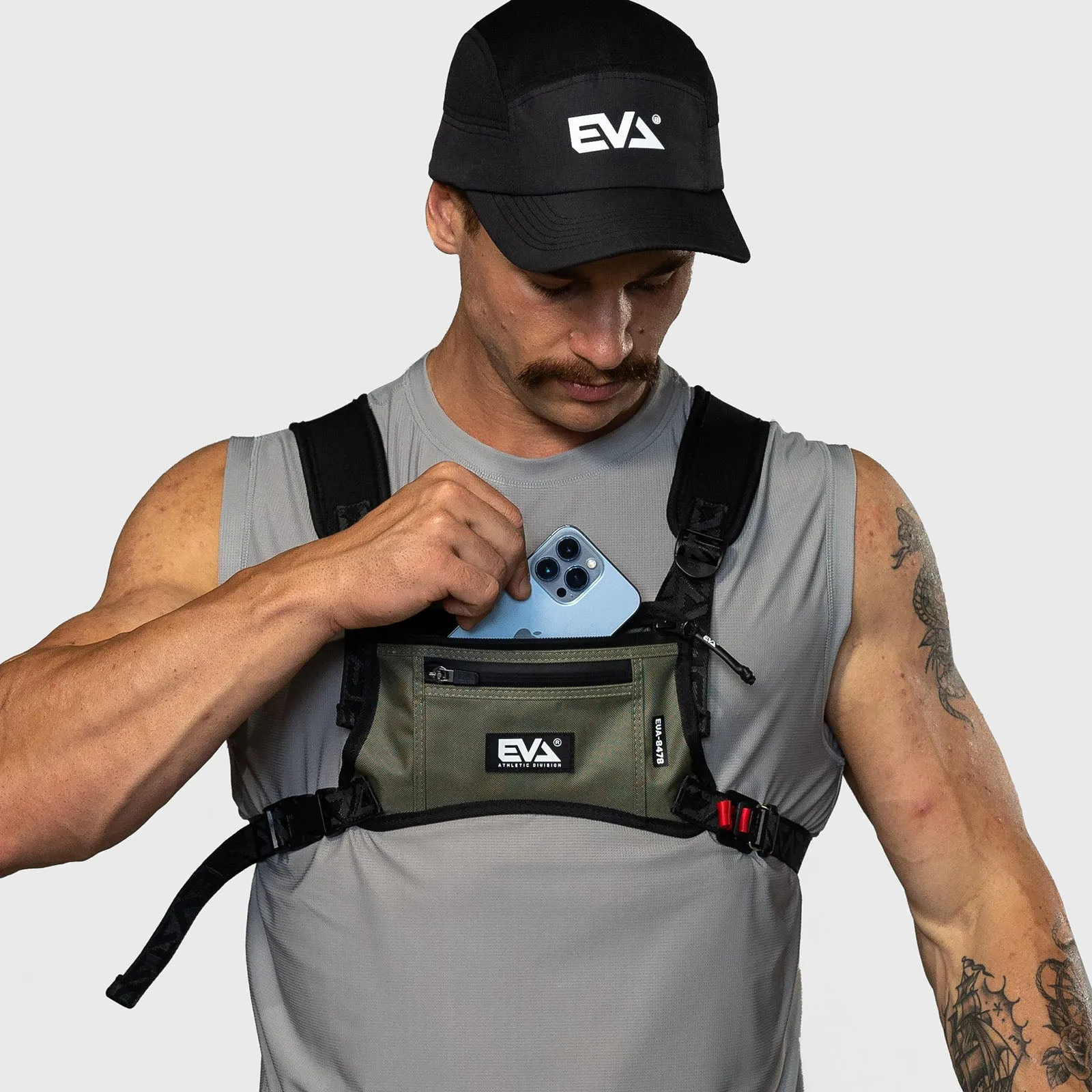 EVA Athletic - EVA8393 Running Tech Vest - Military Green