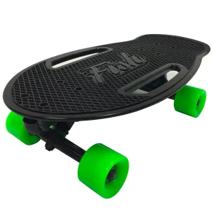 Fish Adults and Kids Skateboard – Mini Longboard Cruiser – Light Weight and Portable – Beginners to Experts, Green