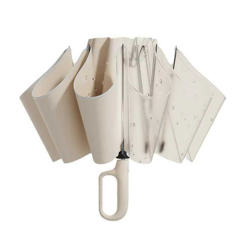 Fully Automatic Buckle Reverse Thickening Reinforced Folding Umbrella