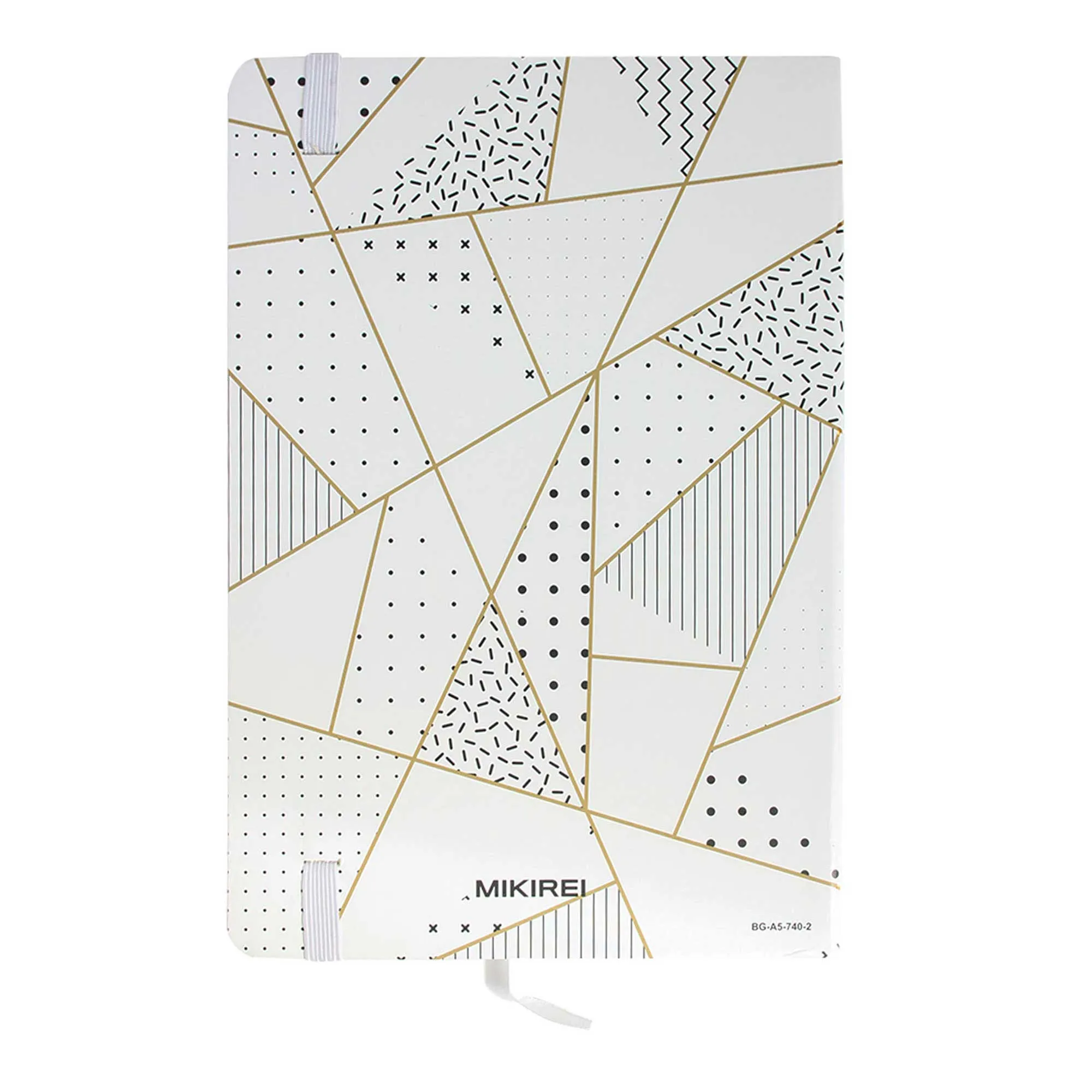 Geometric Marble Prints Hardback Notebook - Set of 2 (A5 & A7)