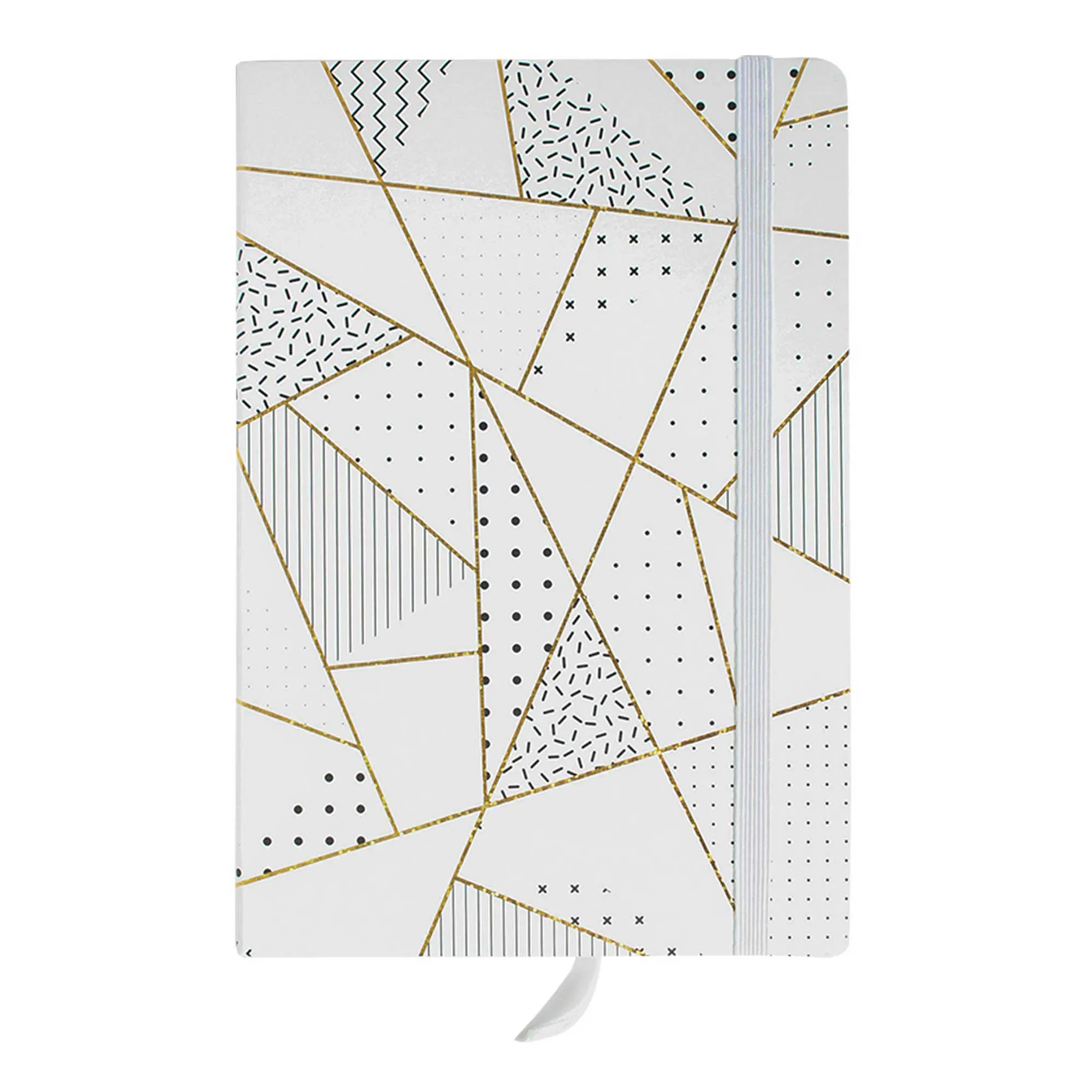 Geometric Marble Prints Hardback Notebook - Set of 2 (A5 & A7)