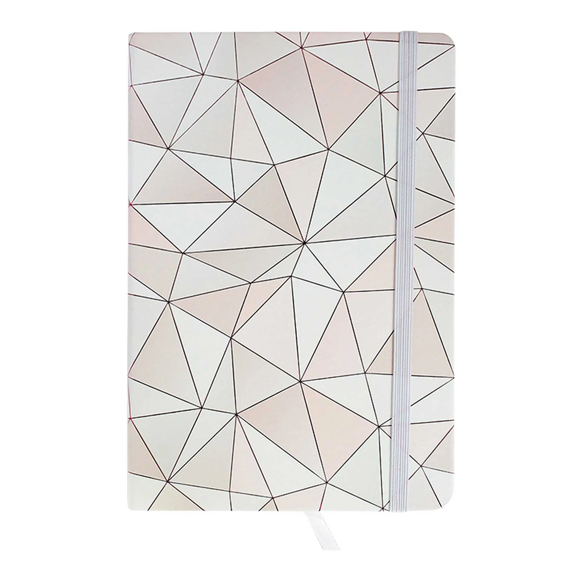 Geometric Marble Prints Hardback Notebook - Set of 2 (A5 & A7)