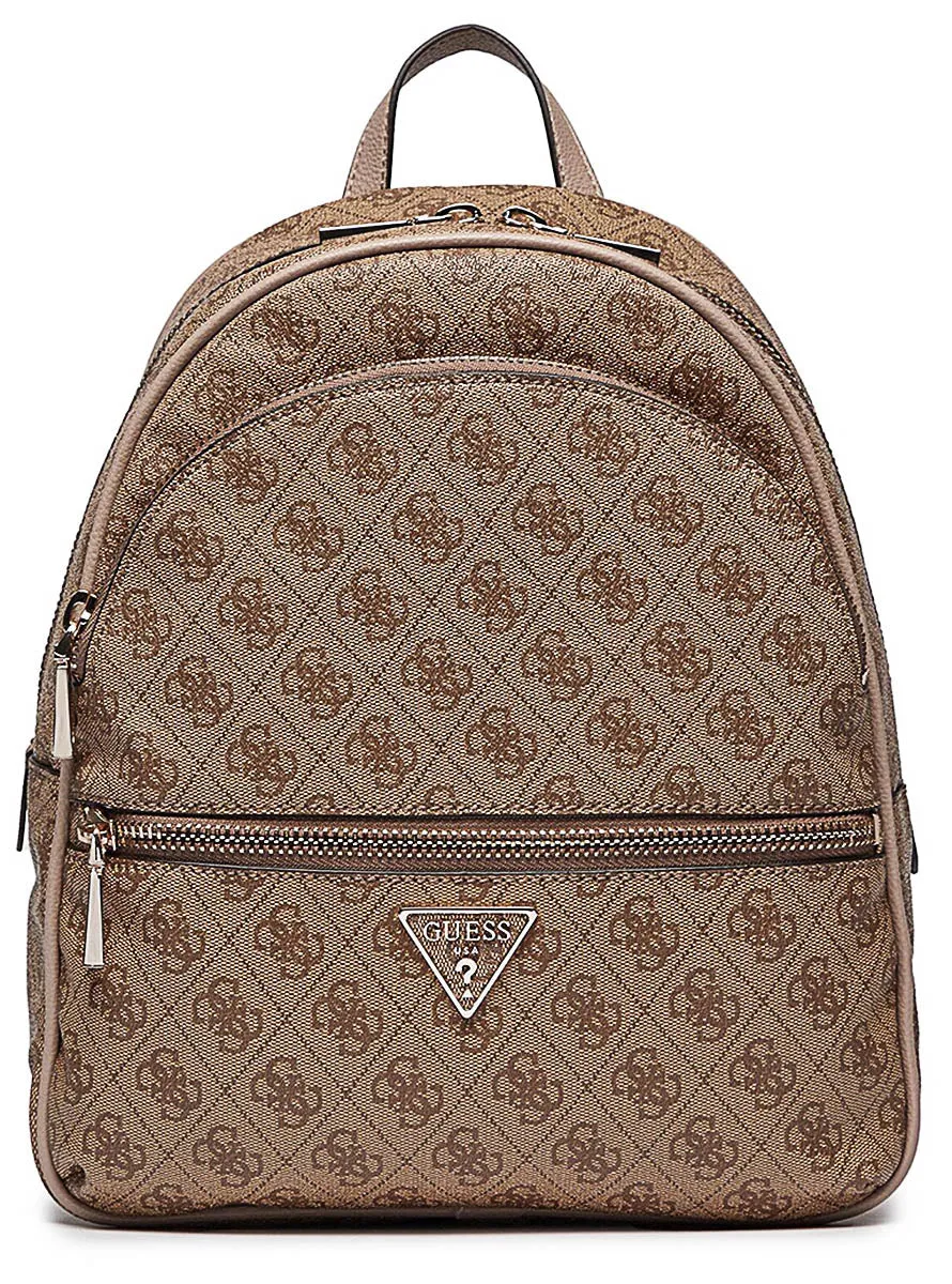 Guess Manhattan Large Backpack In Lattee For Women