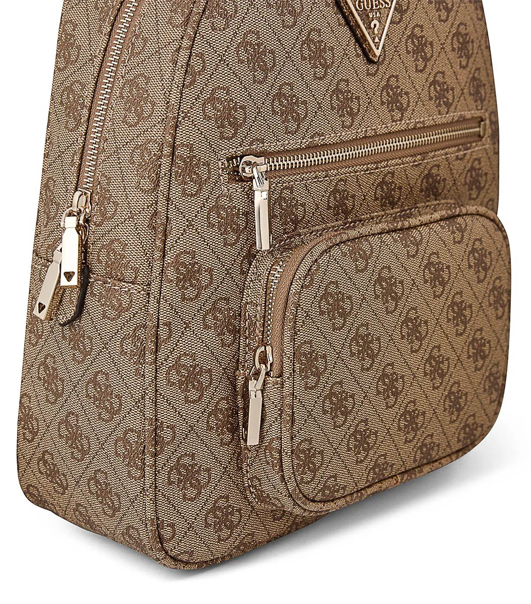 Guess Manhattan Large Backpack In Lattee For Women