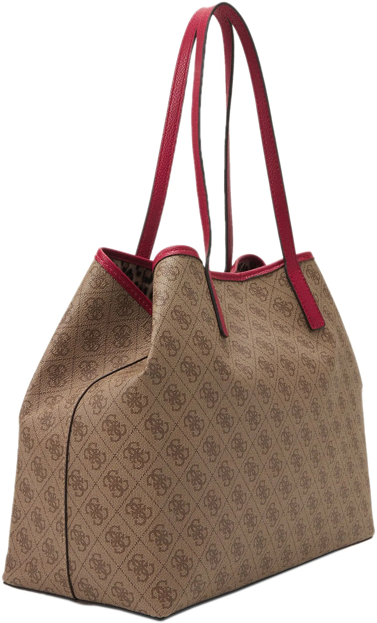 Guess Vikky Tote Bag In Brown For Women