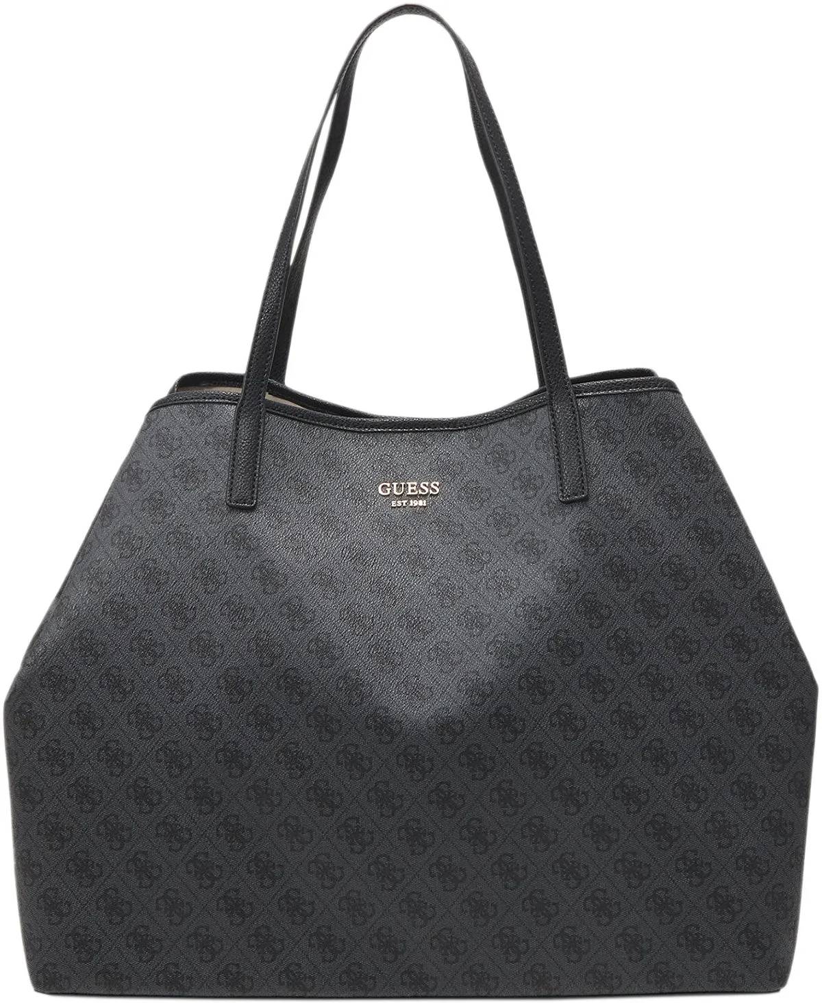 Guess Vikky Tote Bag In Coal For Women