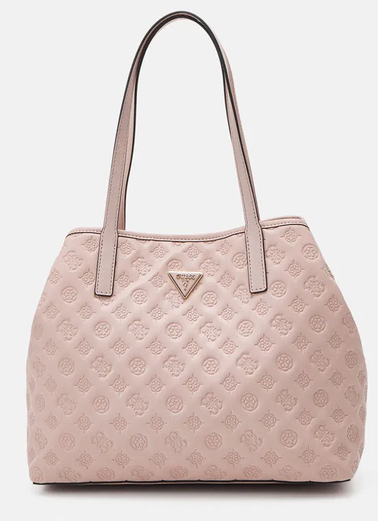 Guess Vikky Tote Handbag In Rose For Women