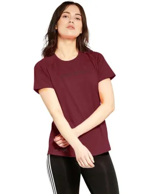 GymX Ladies Maroon (workout) Tee - Sale