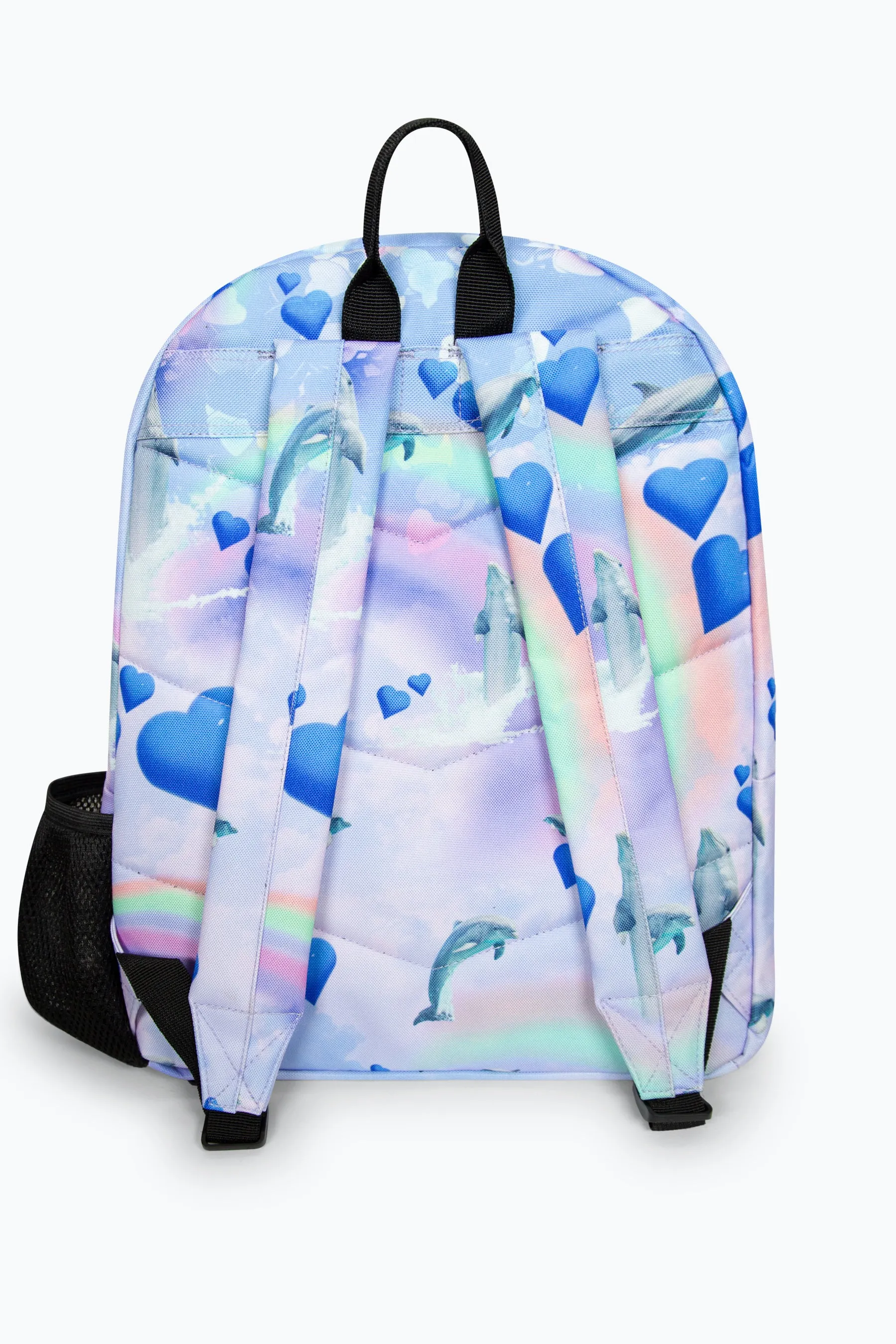 Hype Girls Holo Rainbow Dolphins Iconic Multicolour Backpack