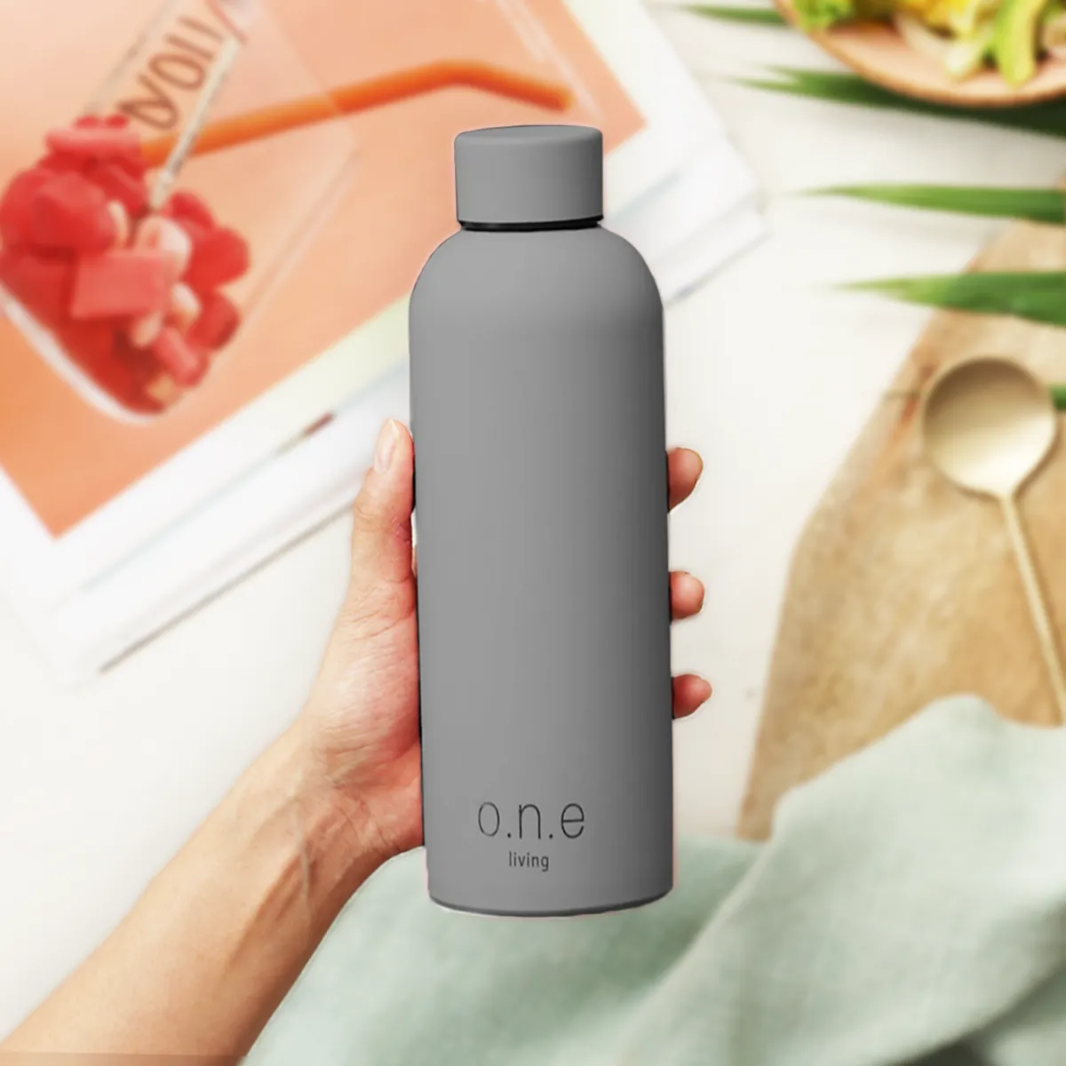 Insulated Stainless Steel Bottle | 500 ml | Grey