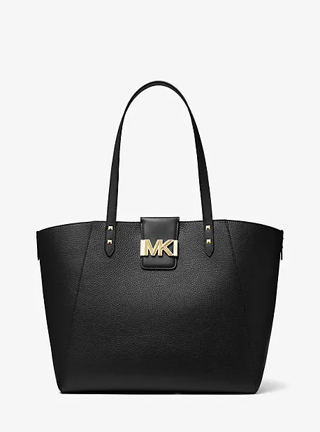 Karlie Large Pebbled Leather Tote Bag