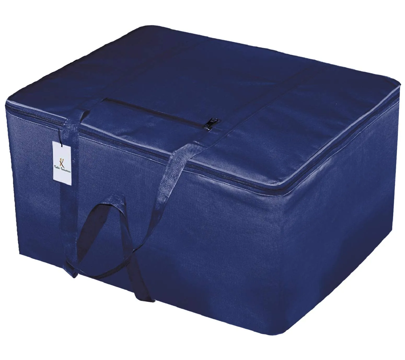 Kuber Industries Jumbo Attachi Travel Duffle|Underbed Storage Bag|Clothes Storage Bag|Blanket Cover|Blue