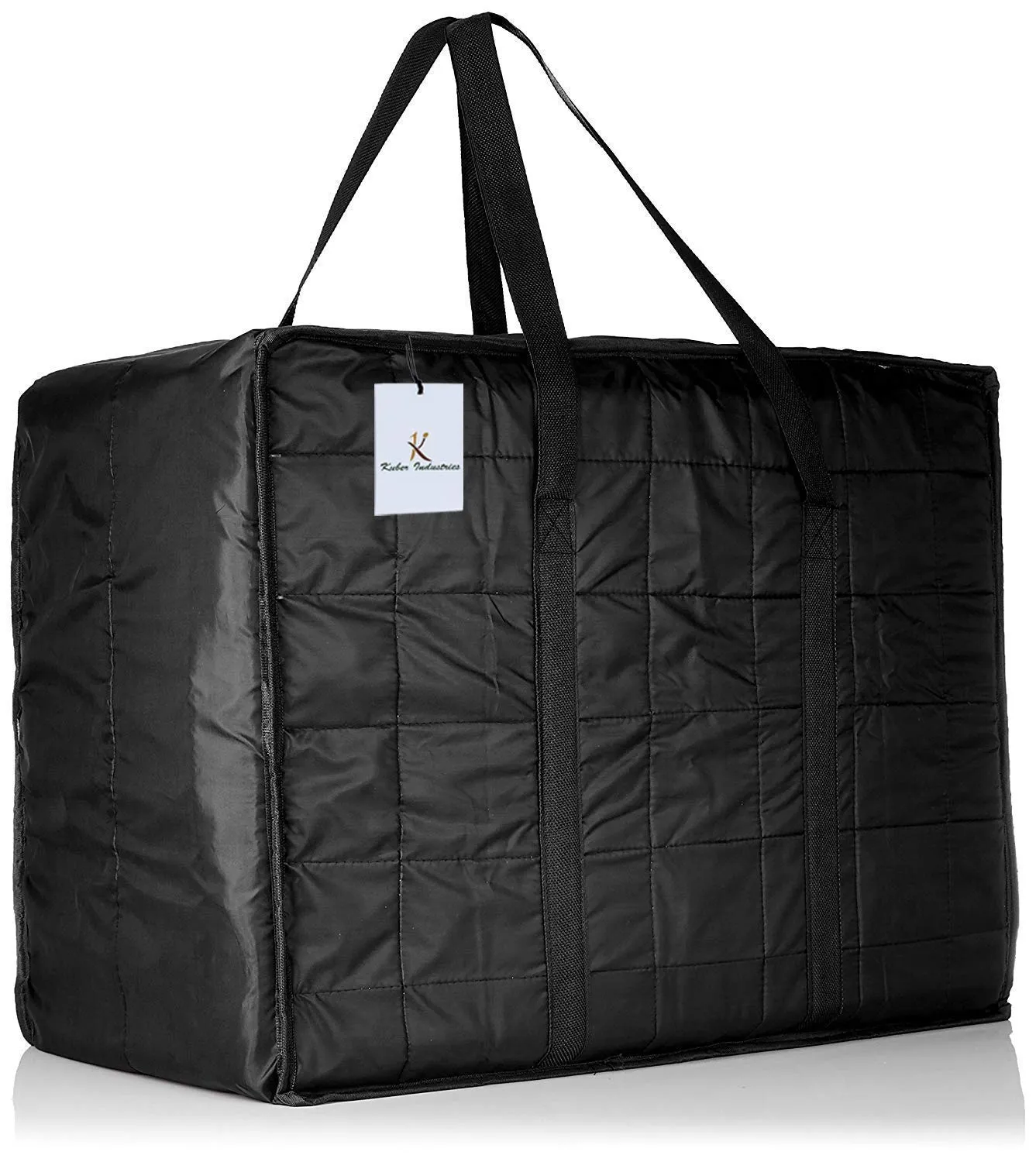 Kuber Industries Medium Size Travel Duffle Bag|Underbed Storage Bag|Blanket cover|Clothes Bags|BLACK|