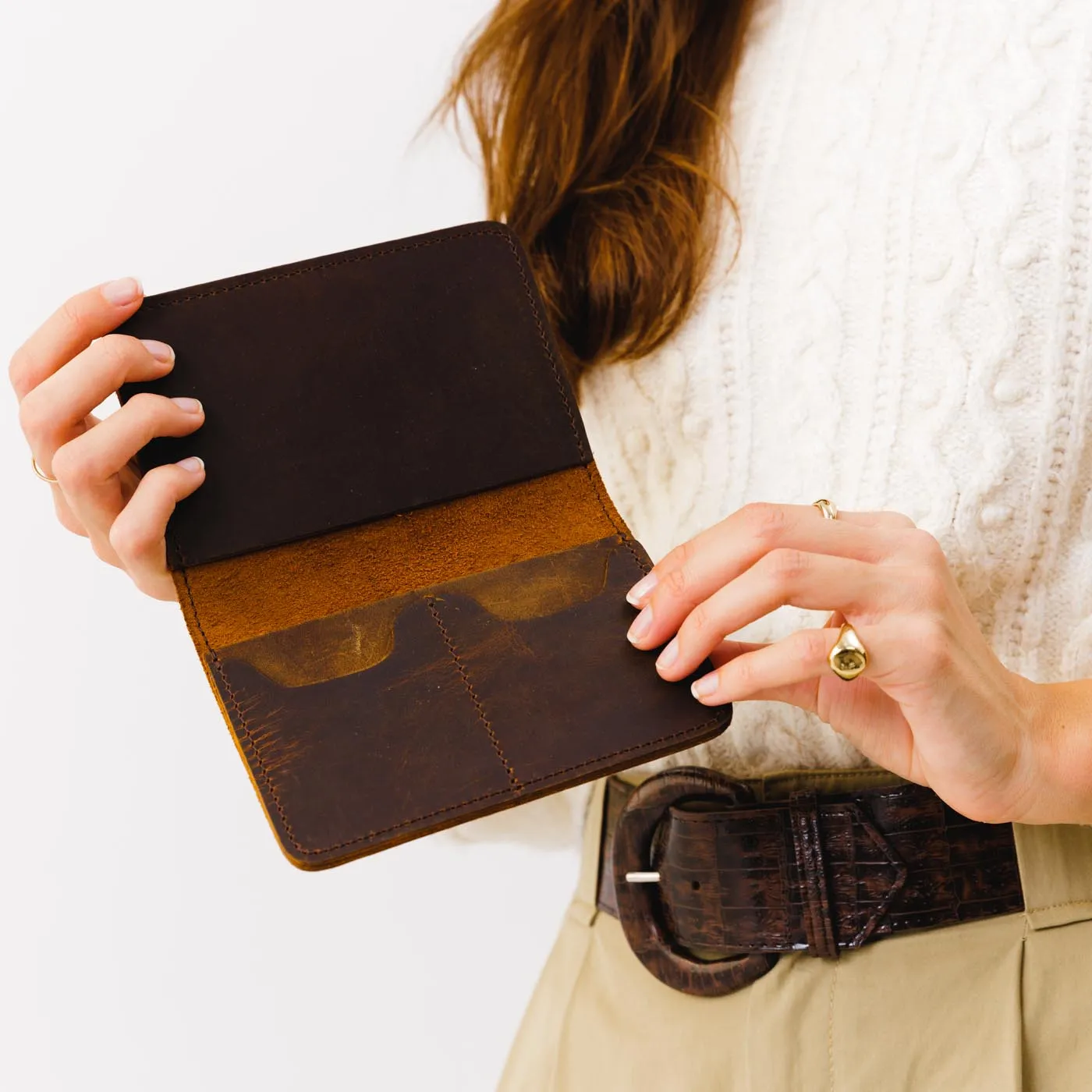 Leather Modern Passport Holder