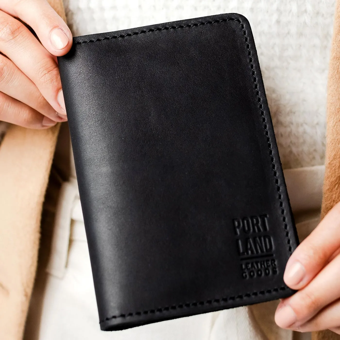 Leather Modern Passport Holder