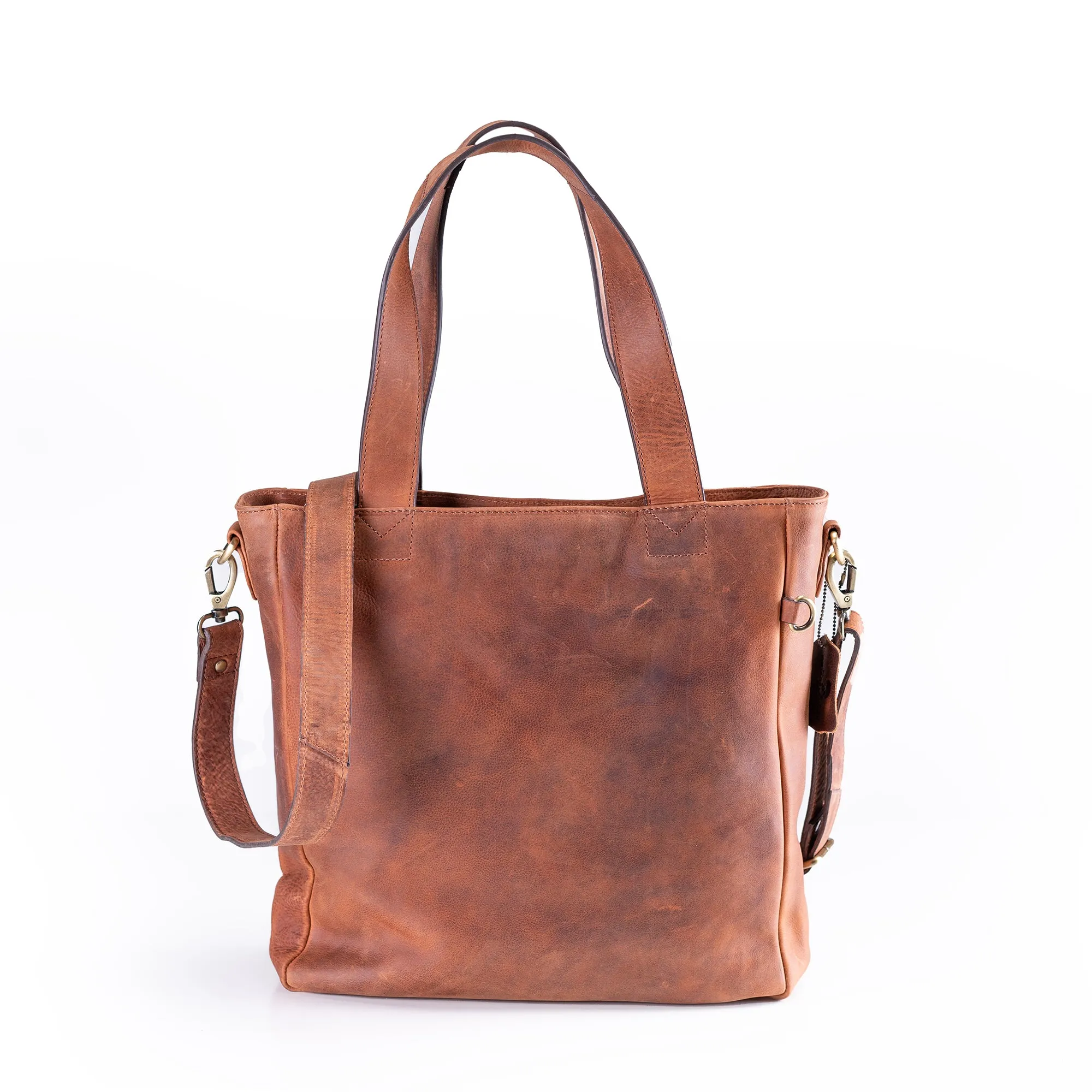 Leather Work Tote Bag Parsley