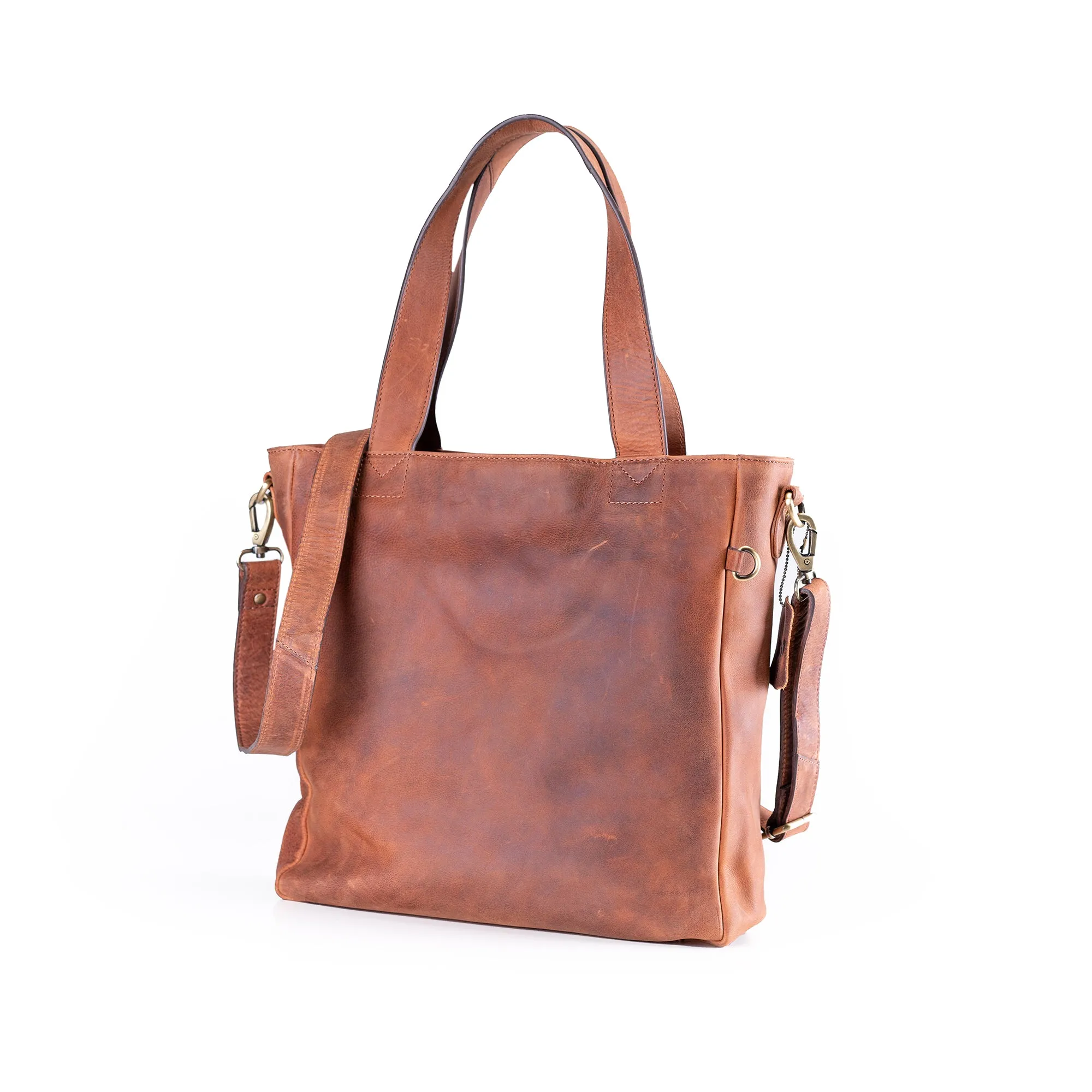 Leather Work Tote Bag Parsley