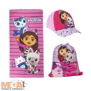 Licensed Gabby's Dollhouse Towel, Bag & Cap