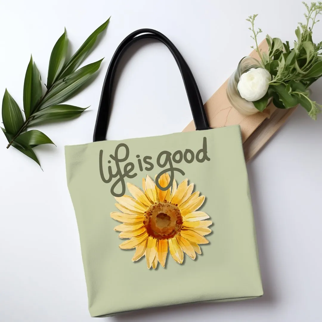 Life is Good Custom Printed Tote